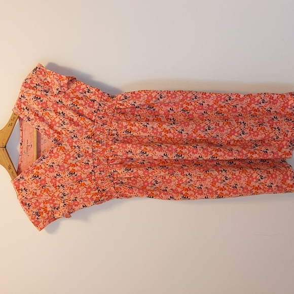 Lands' End Other - Lands End Girls Size 10 Floral Print 100% Cotton Tagless Neck One Piece Dress